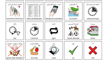 Samtal om dagliga måltidsrutiner - diabetes typ 1